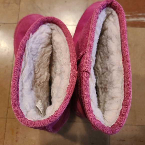 Koolaburra by UGG Pinke suede leather winter boots youth girls size 4 - Picture 5 of 12
